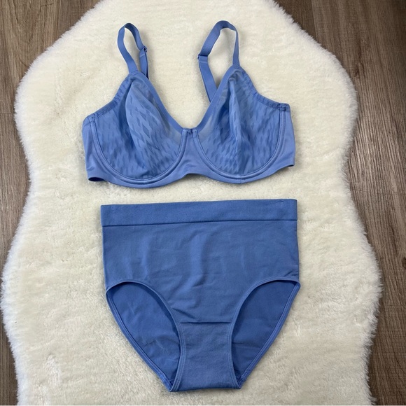NWOT Wacoal Elevated Allure lift bra B smooth brief panties underwear set